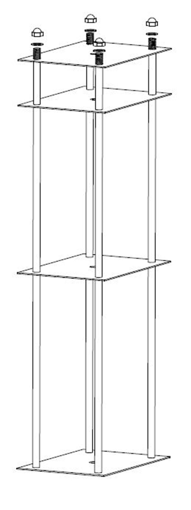 Słupek luton - zestaw montażowy
